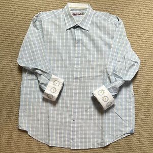 Like new Robert Graham linen sleeve button down XL